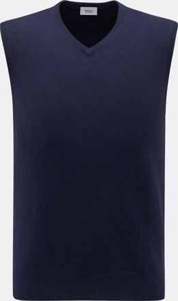 Braun Hamburg Men - Cashmere sweater vest navy