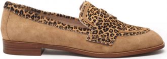 Cecelia New York Womens Kali Leopard Loafer In Brown