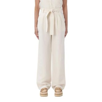 Woolrich Pantaloni a gamba larga - - Trousers - Donna - Bianco - S