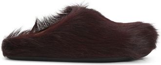 Marni Wild Cherry Calf Hair Fussbett Mules