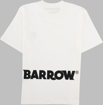 Barrow Logo-Embroidered T-Shirt - White