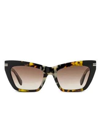 Marc Jacobs Zonnebril met cat-eye montuur - Zwart