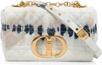 Dior Pre-owned Caro Crossbody - Dames - Vintage Schoudertas - Wit - ONE Size - Denim - Vintage