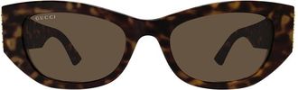 Gucci Sunglasses, unisex, Brown, Size: 53 MM Gg2044Sa Sunglasses