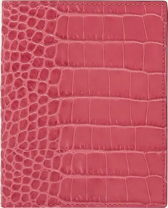 Smythson Mara Croc-Printed Leather Passport Cover