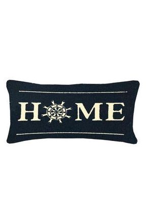 R16 Home Home Ship Wheel Accent Pillow in Indigo White at Nordstrom Rack, Size 12X24