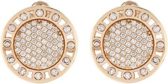 Officina Bernardi 18kt yellow and white gold large SenzaTempo diamond earrings - women - Diamond/18kt Yellow Gold/18kt White Gold - One Size