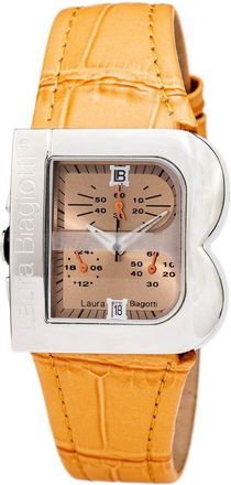 Laura Biagiotti Leather Dress Womens Watch