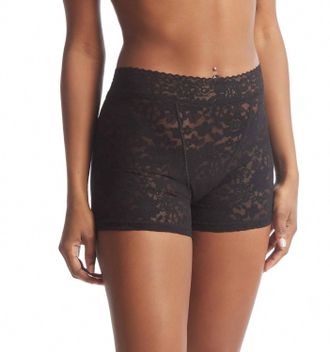 Hanky Panky Womens Daily Lace Boxer Brief In Black