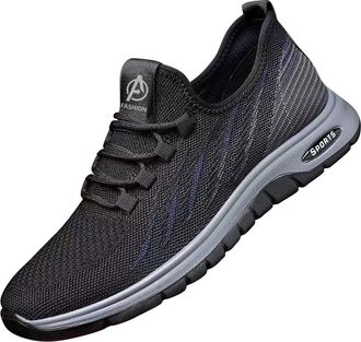 Generic Indoor Shoes Mens Casual Shoes Mesh Breathable Walking Shoes Soft Fitness Shoes Comfortable Running Shoes Lightweight Sports Shoes Lace Up Breeze Shoe