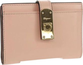 Ferragamo Pre-owned Wallets, female, Pink, Size: ONE SIZE Pre-owned Leather Wallet