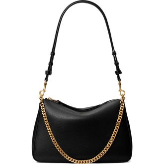 Tory Burch Perry Leather Shoulder Bag in Black at Nordstrom