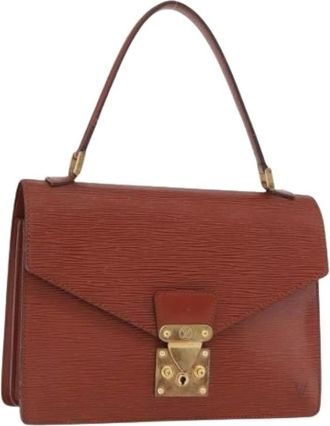 Louis Vuitton Pre-owned Handbags, female, Brown, Size: ONE SIZE Pre-owned Vintage Epi Leather Hand Bag