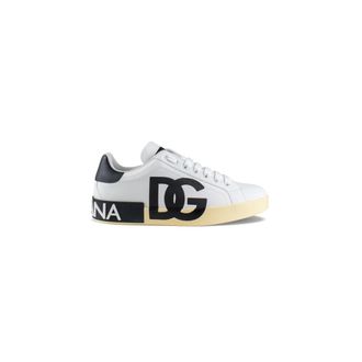 Dolce & Gabbana Schoenen, Heren, Wit, 40 EU, Leer, Portofino Low-top Sneakers
