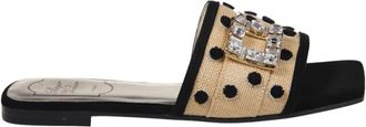 Roger Vivier Viv By The Sea Dots Emb Mule 15 - Dames - Sandalen - Veelkleurig - 40 EU - Leer - Schoenen