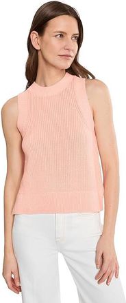 525 america Demi High Crew Neck Tank Top Womens Vest Pink Salt : XS, Cotton