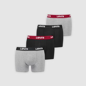 Levi's Repeat Logo Boxer Brief 4 pack - Mens - L - Black