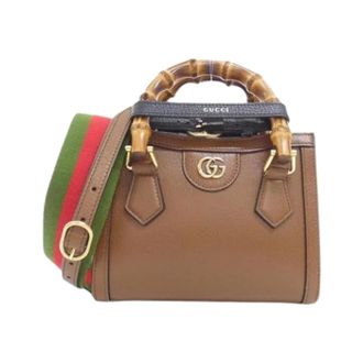 Gucci Pre-owned Vintage Handbag - Dames - Pre-owned - Bruin - Maat: ONE Size Leer