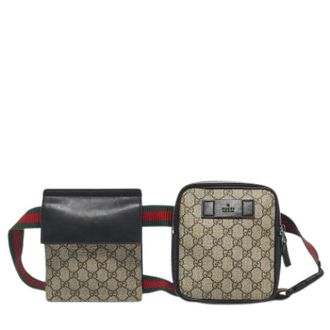 Gucci Pre-owned Canvas Heuptas - Dames - Pre-owned - Beige - Maat: ONE Size
