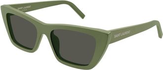 Saint Laurent Eyewear Sl 276 Mica057-green-green-grey