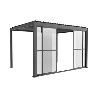 Sweeek Puerta corredera para p&eacute;rgola triomphe de 4m, antracita
