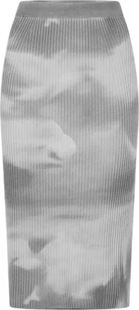 Diesel Dames Betty Tie-Dye slanke kokerrok van wolmix (Vorstgrijs)