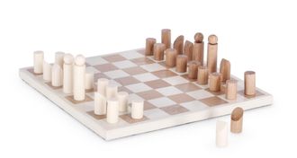 BIZZOTTO Natural and white chess decoration 35.5X35.5