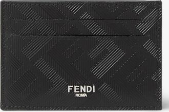Fendi Shadow Slim Leather Card Holder