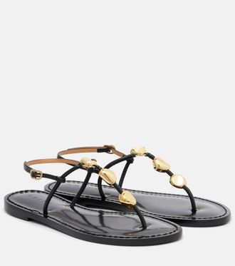 Amanu Studio Nairobi leather thong sandals
