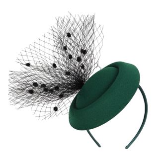 Generic Fascinator Womens Headdress Wedding Hats Hat Clips Hair Clip Hat Headband Mesh Tea Party Headwear Women Pillbox Hat Hair Accessories for Church Hallow
