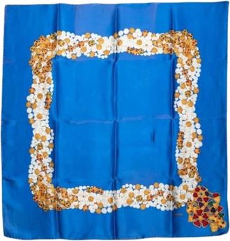 Chanel Pre-owned Scarves, female, Blue, Size: ONE SIZE Pre-owned Scarf