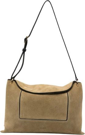 Wandler Penelope Slouch Bag - Dames - Tassen - Groen - Maat: ONE Size Zijde
