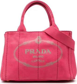 Prada Pre-owned Prada Small Canvas Canapa Logo Tote Ladies G4C1QKZUV128N5WC