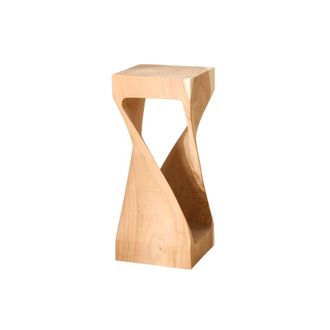 Wabi Home Mesita de noche de madera maciza 30x70cm