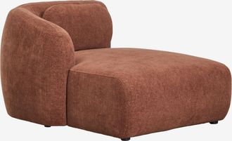 Sklum M&oacute;dulo Chaise Longue Izquierdo Para Sof&aacute; Modular En Chenilla Coquette Sklum