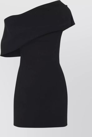 Jacquemus draped off-the-shoulder one-shoulder mini dress