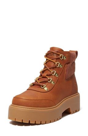 Timberland Stone Street Platform Boot in Rust Full Grain at Nordstrom, Size 6.5