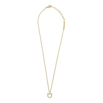 Ferragamo Accessoires, Dames, Geel, ONE Size, Gancini Hanger Ketting