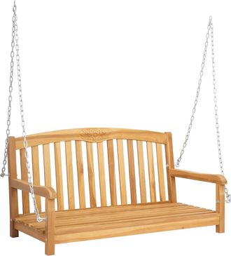 vidaXL Banco Balanc&iacute;n Rose 114 X 61 X 61,5 Cm Madera De Teca Maciza Vidaxl