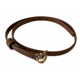 Pinko Pinko, Dames, Accessoires, Bruin, Maat: S Leer