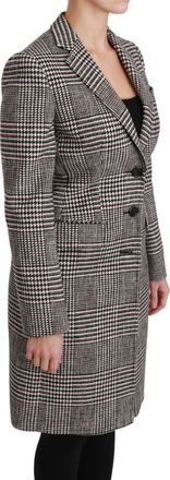 Dolce & Gabbana Womens Multicolor Trench Knee Long Jacket Coat Cotton Clothing