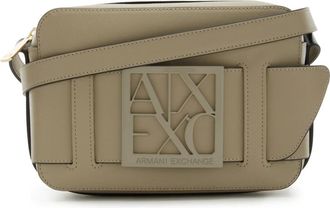 A|X Armani Exchange Tassen, Dames, Beige, ONE Size, Zwarte Crossbody Tas Compact Praktisch Stijl