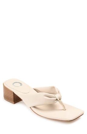 Journee Collection Seelah Slide Sandal in Bone at Nordstrom Rack, Size 7.5