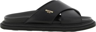 Moschino Schoenen, Heren, Zwart, 44 EU, Leer, Flats