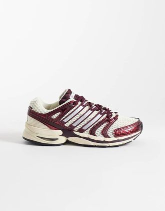 adidas Originals Adistar Control 5 sneakers in bianco sporco e bordeaux