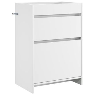 vidaXL Gabinete De Ba&ntilde;o Debajo Del Lavabo Blanco 56 X 37,5 X 81 Cm Vidaxl