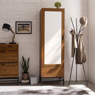 Norrwood home24 Mørteens Kleiderständer Exton Metall Anthrazit 47x178x42 cm (BxHxT)