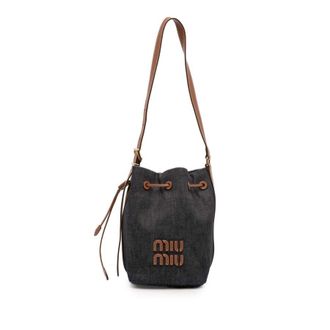 Miu Miu Pre-owned Miu Miu Denim Logo Bucket Bag Ladies YDJRMJG9PB5LZS8W