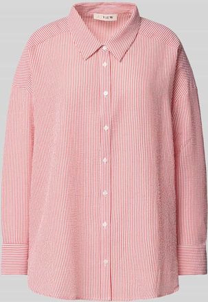 A-View Regular Fit Hemdbluse mit Knopfleiste in Rot, Gr&ouml;&szlig;e 34