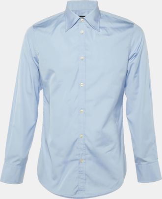 Dsquared2 Blue Cotton Long Sleeve Shirt
